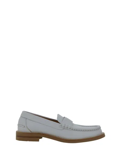 Pedro Garcia Stina Loafers In White Soft Kid