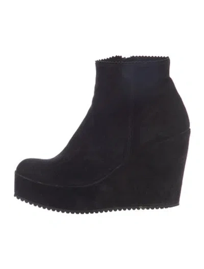 Pre-owned Pedro Garcia Suede Boots In Black