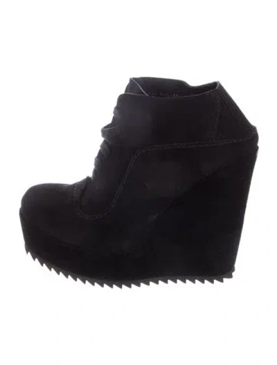 Pre-owned Pedro Garcia Suede Boots In Black