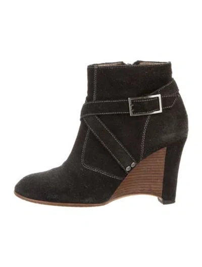 Pre-owned Pedro Garcia Suede Boots In Black