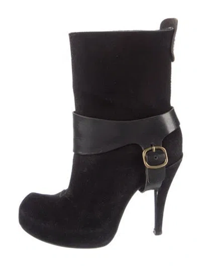 Pre-owned Pedro Garcia Suede Boots In Black