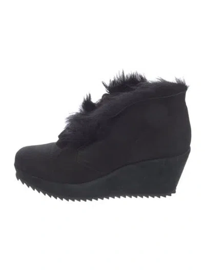 Pre-owned Pedro Garcia Suede Boots In Black