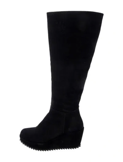 Pre-owned Pedro Garcia Suede Boots In Black