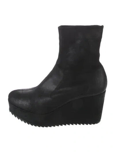 Pre-owned Pedro Garcia Suede Boots In Black