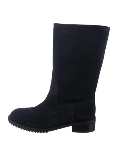 Pre-owned Pedro Garcia Suede Boots In Black