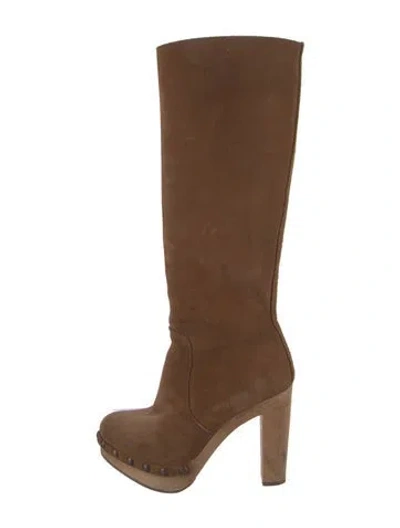 Pre-owned Pedro Garcia Suede Boots In Brown