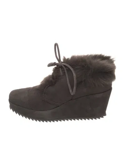 Pre-owned Pedro Garcia Suede Boots In Brown