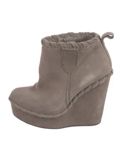 Pre-owned Pedro Garcia Suede Boots In Gray