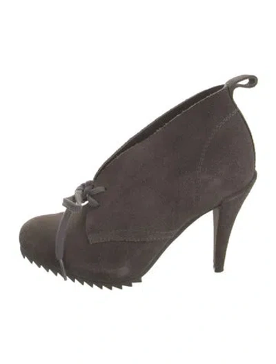 Pre-owned Pedro Garcia Suede Boots In Green/grey