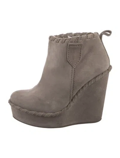 Pre-owned Pedro Garcia Suede Boots In Grey