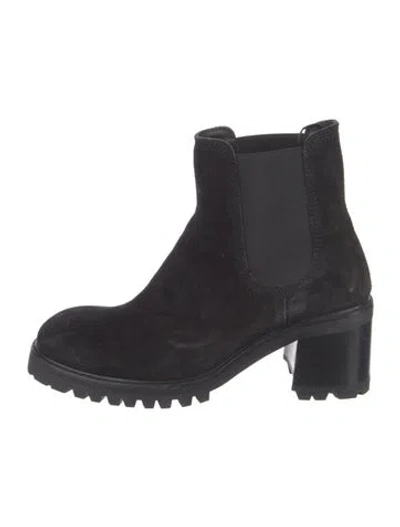Pre-owned Pedro Garcia Suede Chelsea Boots In Black