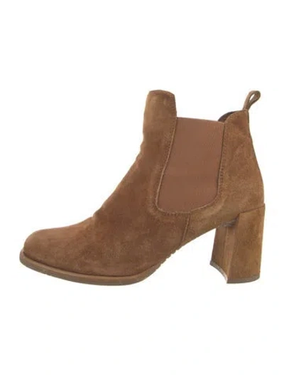 Pre-owned Pedro Garcia Suede Chelsea Boots In Brown
