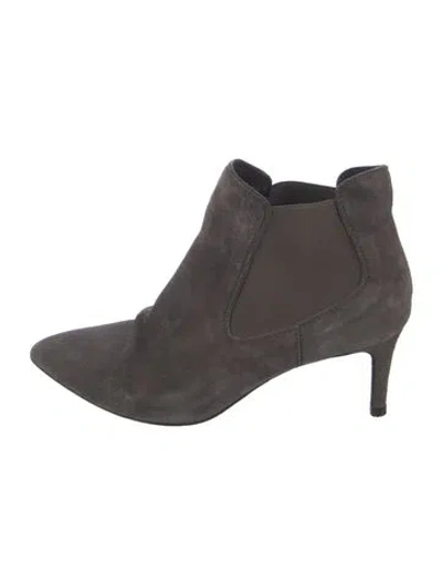 Pre-owned Pedro Garcia Suede Chelsea Boots In Grey