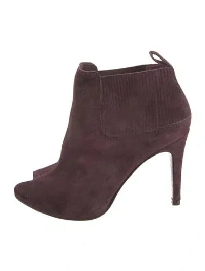 Pre-owned Pedro Garcia Suede Chelsea Boots In Purple