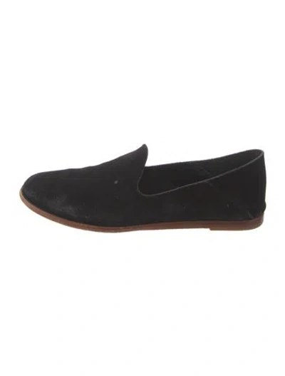 Pre-owned Pedro Garcia Suede Loafers In Black