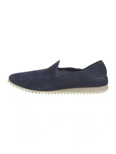 Pre-owned Pedro Garcia Suede Loafers In Blue