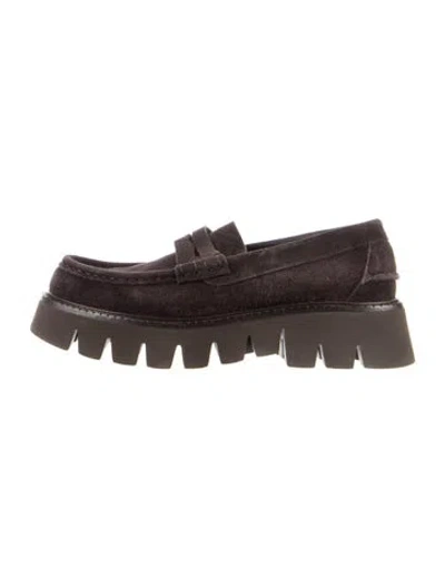 Pre-owned Pedro Garcia Suede Loafers In Brown