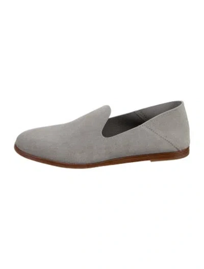 Pre-owned Pedro Garcia Suede Loafers In Grey