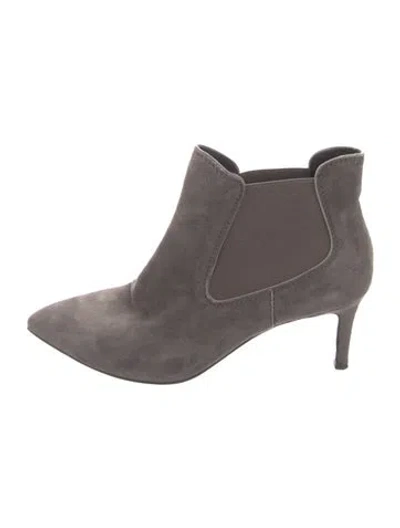 Pre-owned Pedro Garcia Suede Mules In Gray