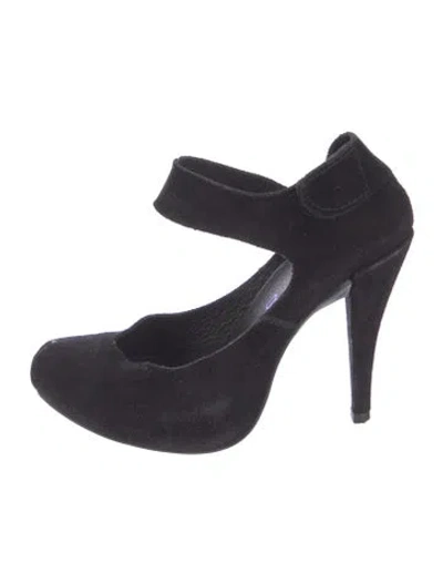 Pre-owned Pedro Garcia Suede Pumps In Black