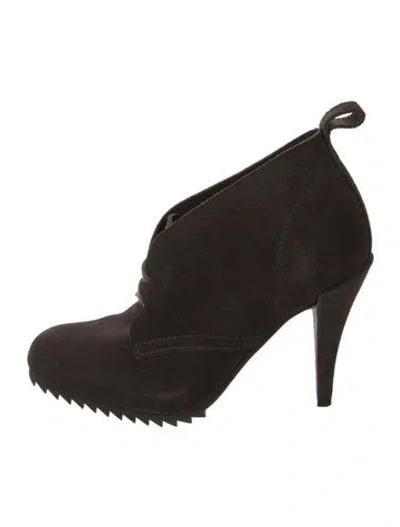 Pre-owned Pedro Garcia Suede Pumps In Black