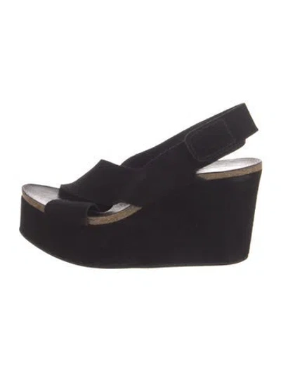 Pre-owned Pedro Garcia Suede Pumps In Black