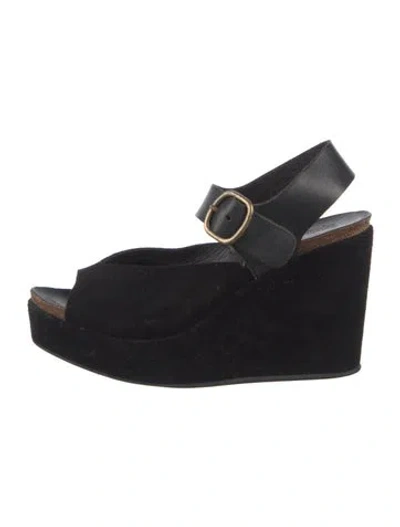 Pre-owned Pedro Garcia Suede Pumps In Black