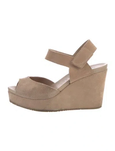 Pre-owned Pedro Garcia Suede Pumps In Neutrals
