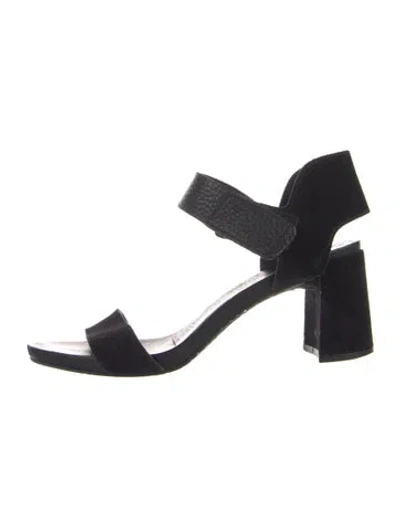 Pre-owned Pedro Garcia Suede Sandals In Black