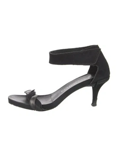 Pre-owned Pedro Garcia Suede Sandals In Black