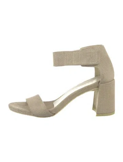 Pre-owned Pedro Garcia Suede Sandals In Grey