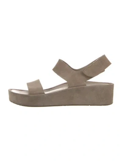 Pre-owned Pedro Garcia Suede Sandals In Neutral