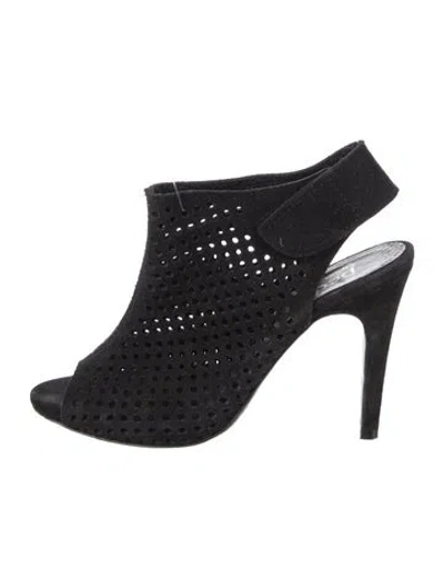Pre-owned Pedro Garcia Suede Slingback Pumps In Black