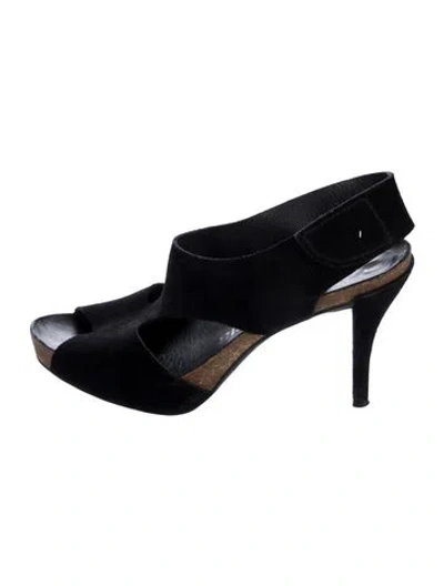 Pre-owned Pedro Garcia Suede Slingback Pumps In Blue