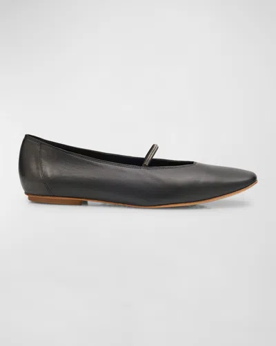 PEDRO GARCIA TILA CRYSTAL-STRAP BALLERINA FLATS