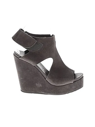 Pre-owned Pedro Garcia Wedges In Gray