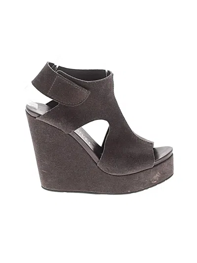 Pre-owned Pedro Garcia Wedges In Gray