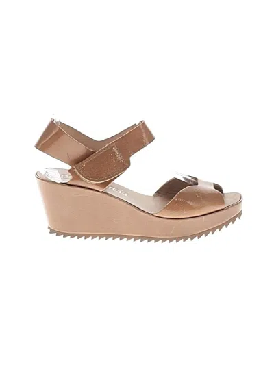 Pre-owned Pedro Garcia Wedges In Tan