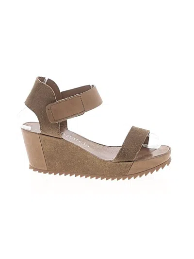 Pre-owned Pedro Garcia Wedges In Tan