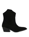 Pedro Garcia Arkansas Black Texan Model Ankle Boot In Black
