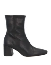 Pedro Garcia Pedro García Woman Ankle Boots Black Size 6 Leather In Black