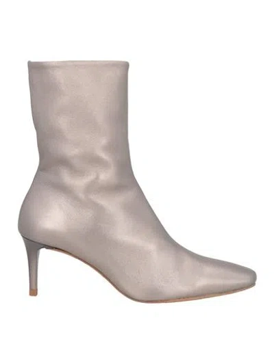 Pedro Garcia Pedro García Woman Ankle Boots Grey Size 8 Leather