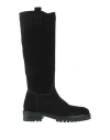Pedro Garcia Xantia Tall Midi Slouch Leather Boots In Black In Black