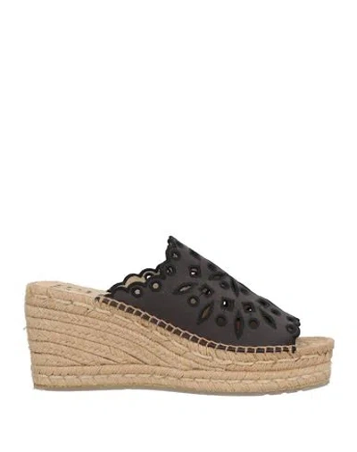 Pedro Garcia Pedro García Woman Espadrilles Black Size 8 Viscose