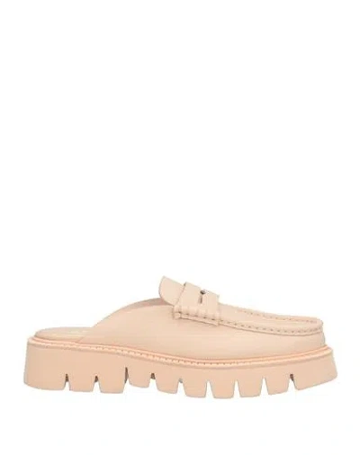 Pedro Garcia Pedro García Woman Mules & Clogs Cream Size 8 Cow Leather In Pink