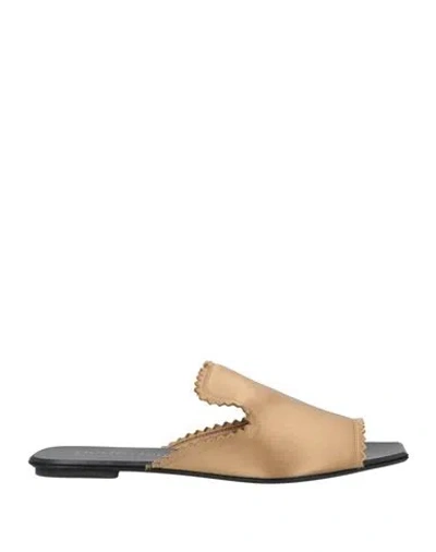 Pedro Garcia Pedro García Woman Sandals Beige Size 6 Textile Fibers