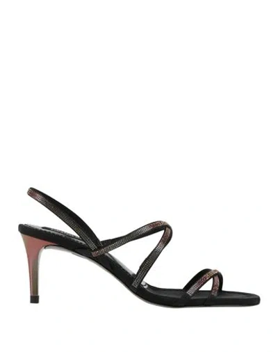 Pedro Garcia Pedro García Woman Sandals Black Size 7 Textile Fibers