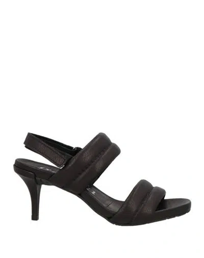 Pedro Garcia Pedro García Woman Sandals Black Size 7.5 Leather