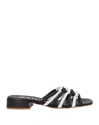 Pedro Garcia Pedro García Woman Sandals Black Size 8 Sheepskin