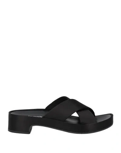 Pedro Garcia Pedro García Woman Sandals Black Size 8 Textile Fibers